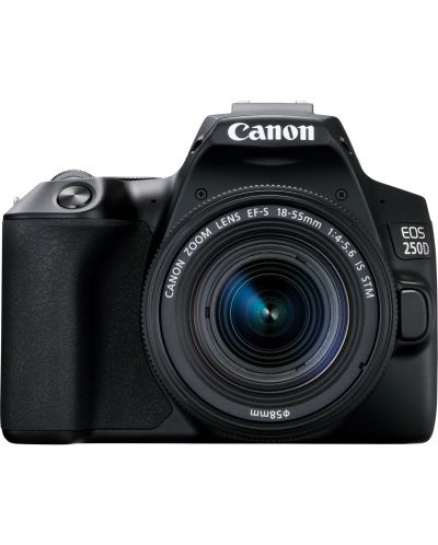 DSLR fotoaparat Canon - EOS 250D, EF-S 18-55mm ST, crni - 1