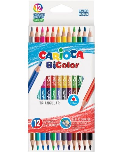 Dvobojne olovke Carioca Bi-Color - 12 komada - 1
