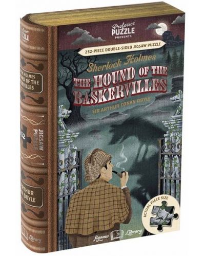 Dvostrana slagalica Professor Puzzle od 252 dijela - Sherlock Holmes, Baskervilleski pas - 1
