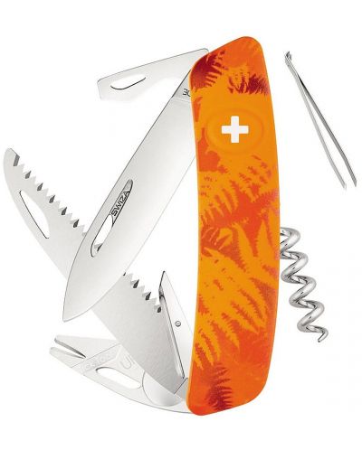 Džepni nožić Swiza - TT05, narančasti, s alatom za krpelje - 1
