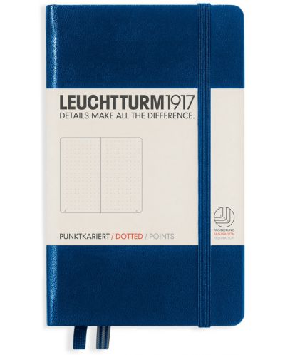 Džepna bilježnica Leuchtturm1917 - A6, točkaste stranice, Navy - 1