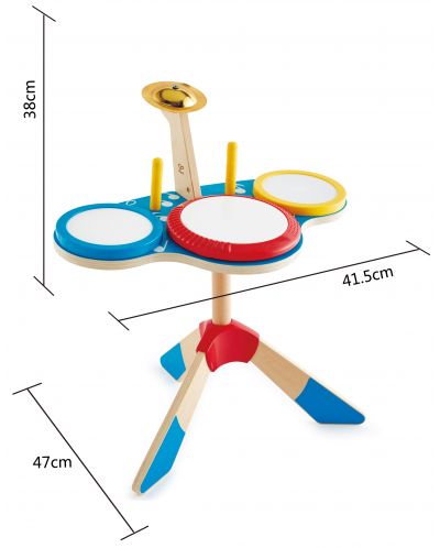 Dječji glazbeni instrument Nare – Bubnjevi i činele - 5