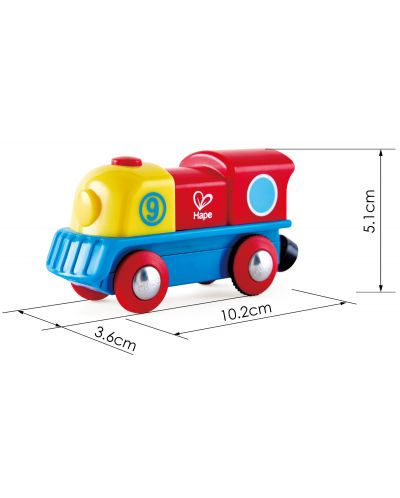Drvena igračka Hape - Šarena lokomotiva - 4