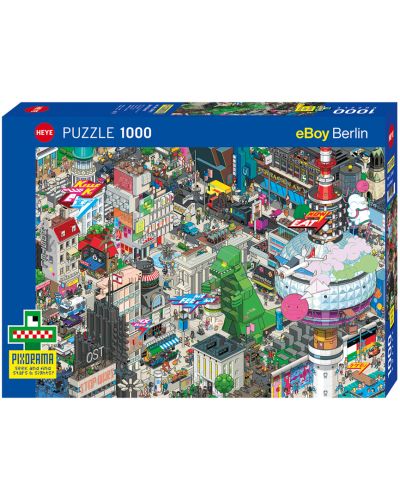 Puzzle-zagonetka Heye od 1000 dijelova - Berlin Quest, eBoy - 1