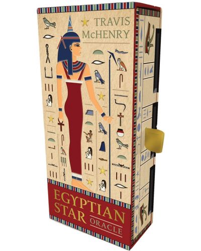 Egyptian Star Oracle (42 Gilded Cards, 144-page Full-Color Guidebook and Eye of Horus Charm) - 1