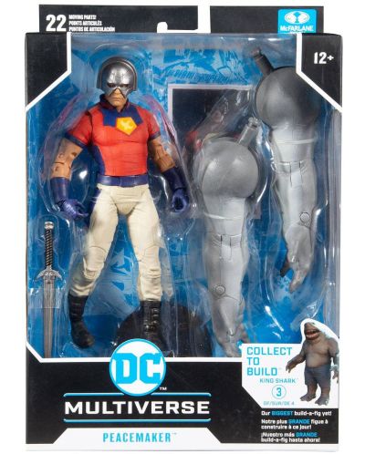 Akcijska figura McFarlane DC Comics: Suicide Squad - Peacemaker (Build A Figure), 18 cm - 5