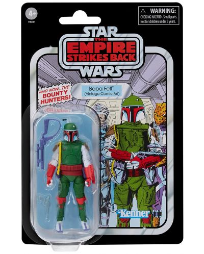 Akcijska figurica Hasbro Movies: Star Wars - Boba Fett (The Empire Strikes Back) (Vintage Comic Art), 10 cm - 10