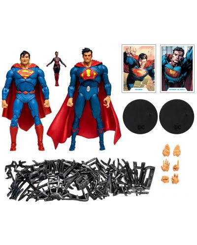 Akcijska figurica McFarlane DC Comics: Multiverse - Superman vs Superman of Earth-3 (Gold Label), 18 cm - 9