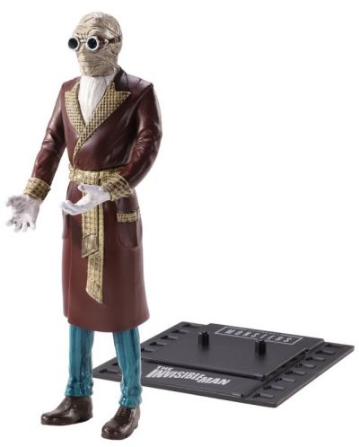 Akcijska figurica The Noble Collection Horror: Universal Monsters - Invisible Man (Bendyfigs), 19 cm - 1