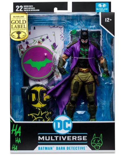 Akcijska figurica McFarlane DC Comics: Multiverse - Batman: Dark Detective (Future State) (Jokerized) (Gold Label), 18 cm - 8