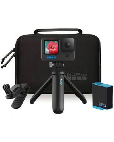 Akcijska kamera GoPro - HERO 10, Swivel Clip, Battery, Shorty Tripod - 2