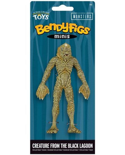 Akcijska figurica The Noble Collection Movies: Universal Monsters - Creature from the Black Lagoon (Bendyfigs), 14 cm - 2