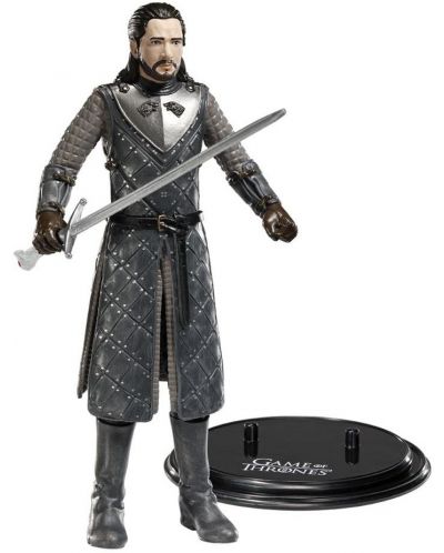 Akcijska figurica The Noble Collection Television: Game of Thrones - Jon Snow (Bendyfigs), 18 cm - 2