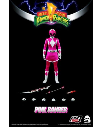 Akcijska figurica ThreeZero Television: Might Morphin Power Rangers - Pink Ranger, 30 cm - 7
