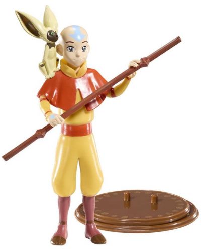 Akcijska figurica The Noble Collection Animation: Avatar: The Last Airbender - Aang (Bendyfig), 18 cm - 6