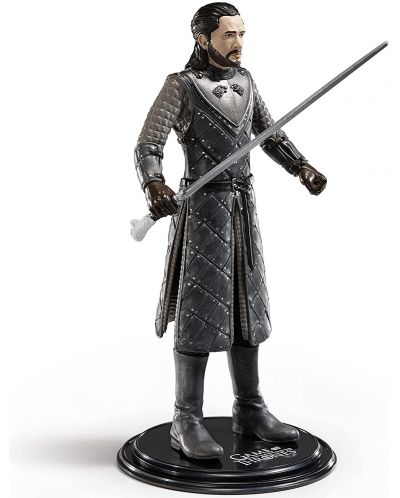 Akcijska figurica The Noble Collection Television: Game of Thrones - Jon Snow (Bendyfigs), 18 cm - 3