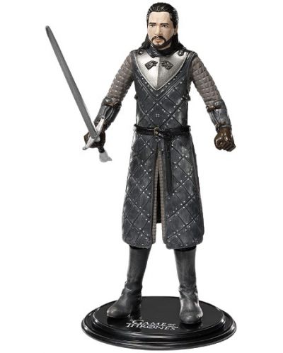 Akcijska figurica The Noble Collection Television: Game of Thrones - Jon Snow (Bendyfigs), 18 cm - 5