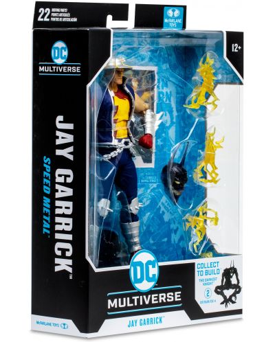 Akcijska figurica McFarlane DC Comics: Multiverse - Jay Garrick (Speed Metal) (Build A Action Figure), 18 cm - 8