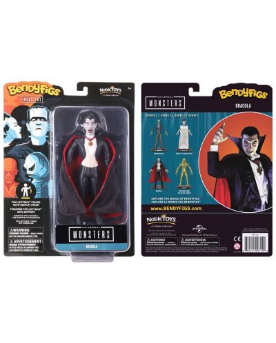 Akcijska figurica The Noble Collection Movies: Universal Monsters - Dracula (Bendyfigs), 19 cm - 2