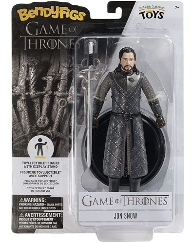 Akcijska figurica The Noble Collection Television: Game of Thrones - Jon Snow (Bendyfigs), 18 cm - 8