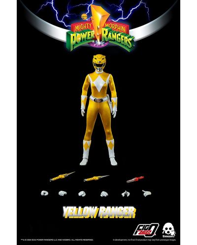 Akcijska figurica ThreeZero Television: Might Morphin Power Rangers - Yellow Ranger, 30 cm - 6