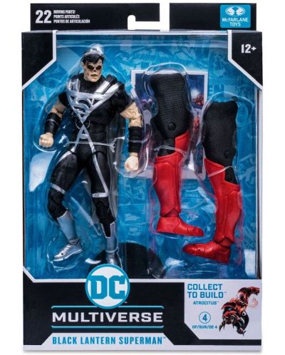 Akcijska figurica McFarlane DC Comics: Multiverse - Black Lantern Superman (Blackest Night) (Build A Figure), 18 cm - 8