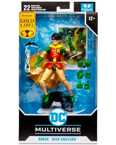 Akcijska figurica McFarlane DC Comics: Multiverse - Robin (Dick Grayson) (DC Rebirth) (Gold Label), 18 cm - 9