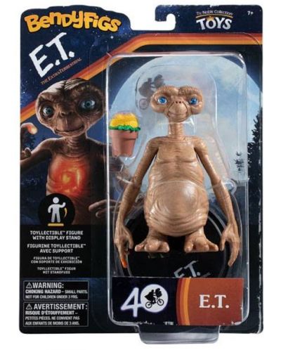Akcijska figurica The Noble Collection Movies: E.T. the Extra-Terrestrial - E.T. (Bendyfigs), 14 cm - 3
