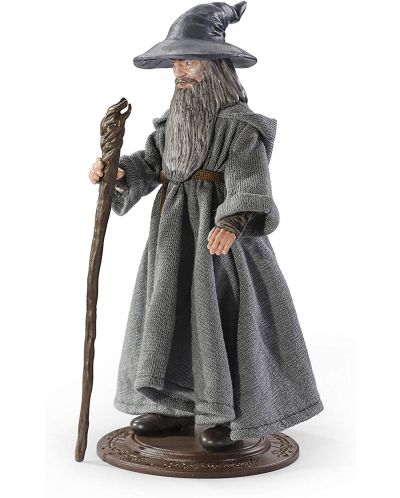 Akcijska figura The Noble Collection Movies: The Lord of the Rings - Gandalf (Bendyfigs), 19 cm - 2