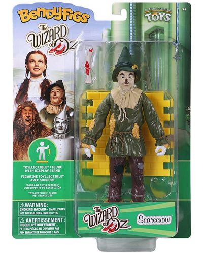 Akcijska figurica The Noble Collection Movies: The Wizard of Oz - Scarecrow (Bendyfigs), 19 cm - 7