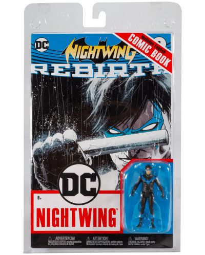 Akcijska figurica McFarlane DC Comics: Nightwing - Nightwing (DC Rebirth) (Page Punchers), 8 cm - 6