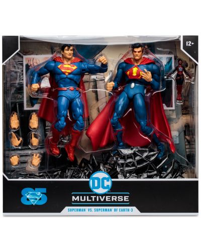 Akcijska figurica McFarlane DC Comics: Multiverse - Superman vs Superman of Earth-3 (Gold Label), 18 cm - 10