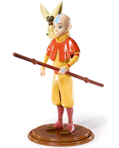 Akcijska figurica The Noble Collection Animation: Avatar: The Last Airbender - Aang (Bendyfig), 18 cm - 3