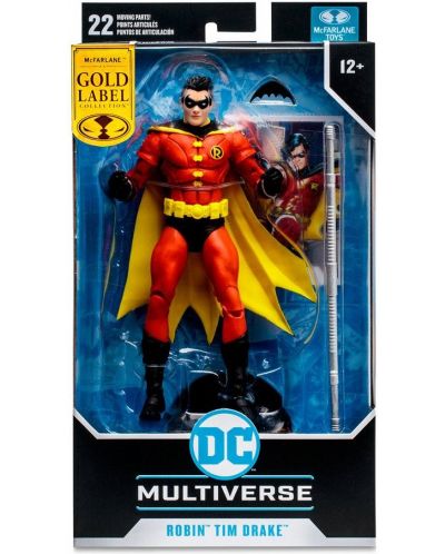 Akcijska figurica McFarlane DC Comics: Multiverse - Robin (Tim Drake) (Gold Label), 18 cm - 8