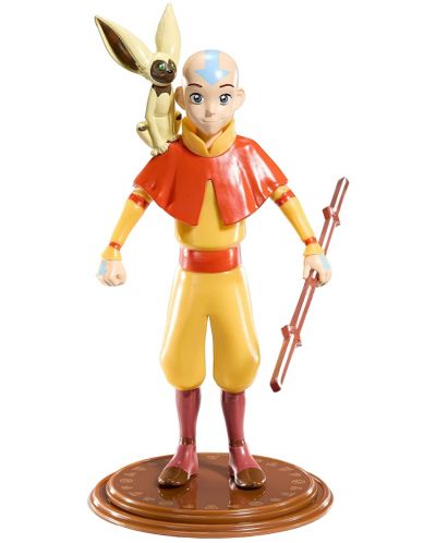 Akcijska figurica The Noble Collection Animation: Avatar: The Last Airbender - Aang (Bendyfig), 18 cm - 1