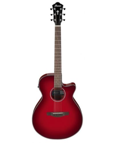 Elektroakustična gitara Ibanez - AEG51, Transparent Red Sunburst High Gloss - 2