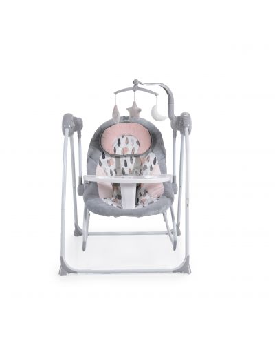Električna ljuljačka za bebe Moni - Rhea, ružičasta - 2