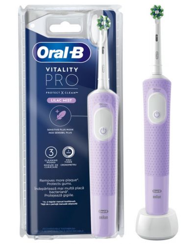 Električna četkica za zube OralB - D103 Pro Lilac CLC 6/21/6, ljubičasta - 3