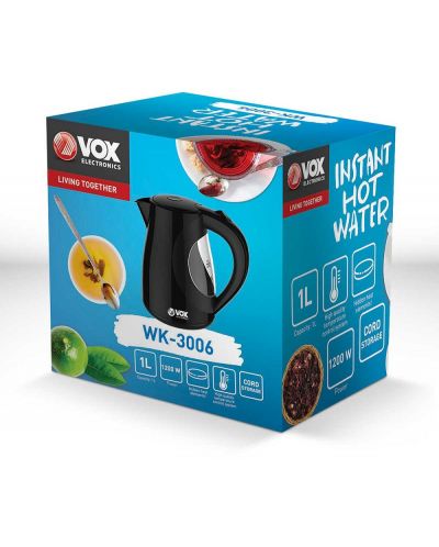 Kuhalo za vodu VOX - WK 3006, 1200W, 1l, crno - 2