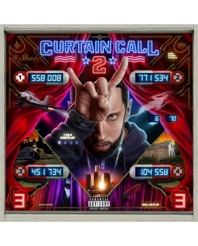 Eminem - Curtain Call 2, Limited Edition (2 Fluorescent Orange Vinyl) - 1