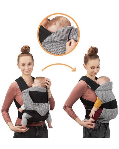 Ergonomski ruksak za bebe KinderKraft - Adoree, Sivi - 9