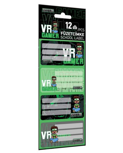 Školske naljepnice Lizzy Card Bossteam VR Gamer -12 komada - 1