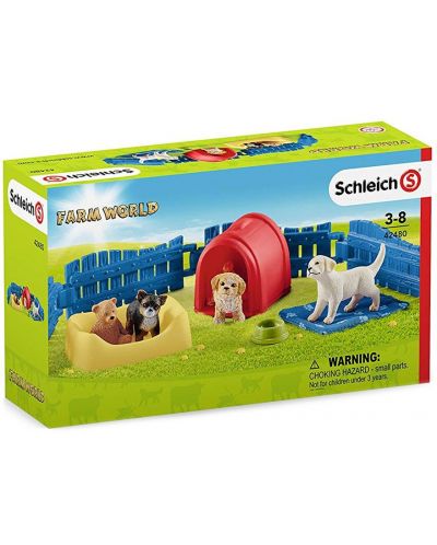 Set figurica Schleich Farm Life Dogs - Košara za pse - 7