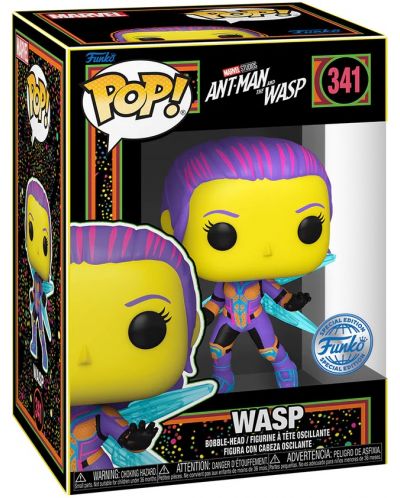Figura Funko POP! Marvel: Ant-Man and the Wasp - Wasp (Blacklight) (Special Edition) #341 - 2