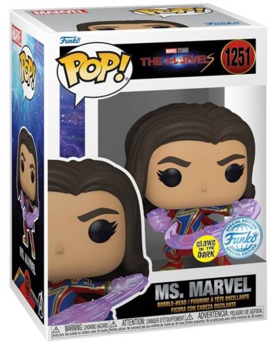Figurica Funko POP! Marvel: The Marvels - Ms. Marvel (Glows in the Dark) (Special Edition) #1251 - 2