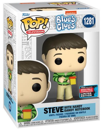 Figura Funko POP! Television: Blue's Clues - Steve with Handy Dandy Notebook (Convention Limited Edition) #1281 - 2