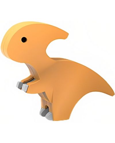 Montažna figura Raya Toys - Magnetni dinosaur, narančasti - 1