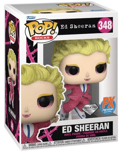 Figurica Funko POP! Rocks: Ed Sheeran - Bad Habits (Diamond Collection) (PX Previews Exclusive) #348 - 2