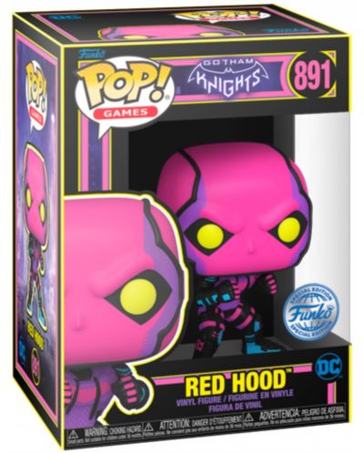 Figura Funko POP! Games: Gotham Knights - Red Hood (Blacklight) (Special Edition) #891 - 2