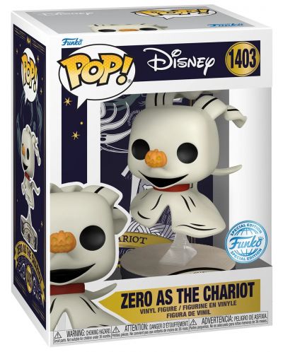 Figurica Funko POP! Disney: The Nightmare Before Christmas - Zero as the Chariot (Special Edition) #1403 - 2